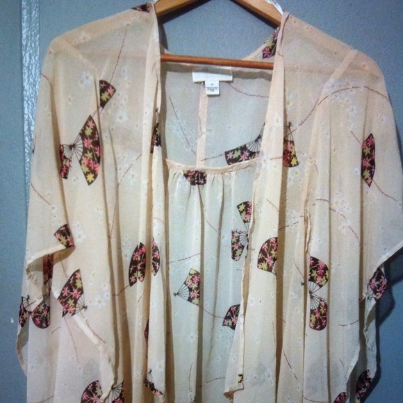 Sold / Forever 21+ plus kimono style cardigan