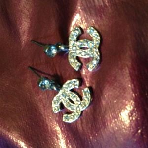 Channel earrings! Not authentic! But super cute 😃