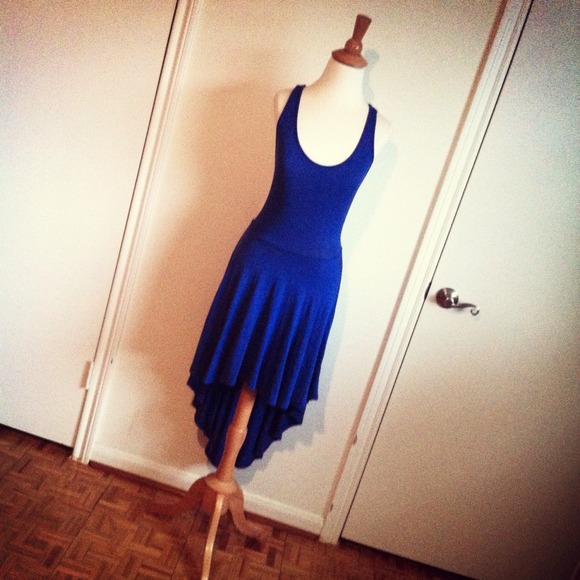 SOLD ON SALE Blue T-Back Gladiator Dress Grommets - Picture 2 of 4