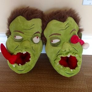 Zombie Plush Slippers soft and cozy