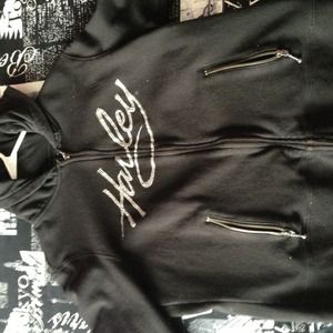 Harley Davidson black zip up