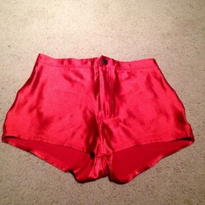 Reserve American Apparel Red Hot Shorts Size Med.