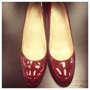 Christian Louboutin Shoes - Oxblood Patent Christian Louboutin Wedges Christian Louboutin Shoes - Oxblood Patent Christian Louboutin Wedges