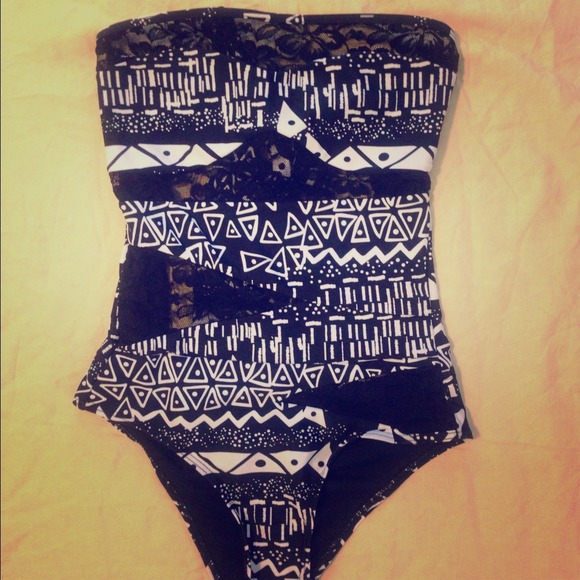 Open Back One Piece Swimsuit