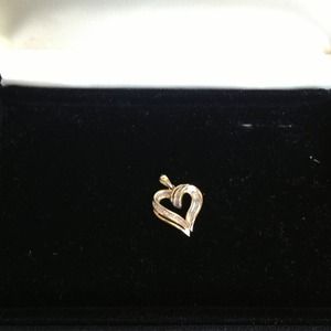 10k gold hearth charm