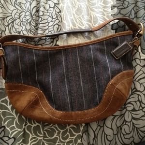 🚫SOLD🚫COACH ERGO DENIM & SUEDE HOBO PURSE!