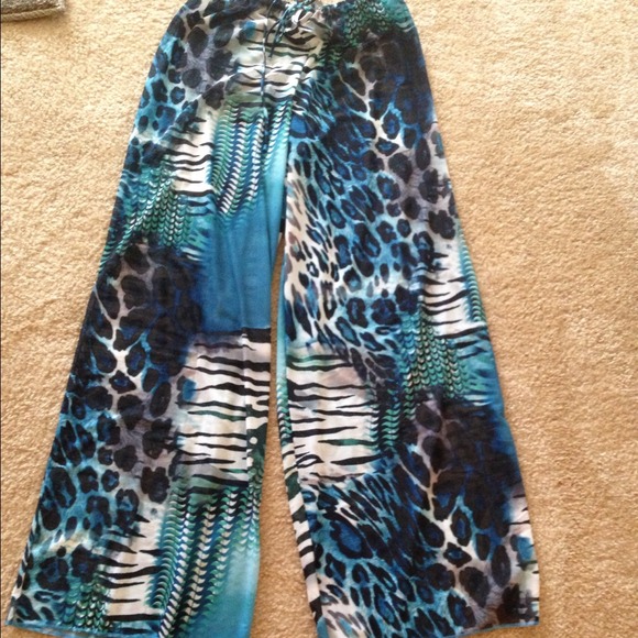 👉SOLD👈Print swim-cover pant, - Picture 2 of 3