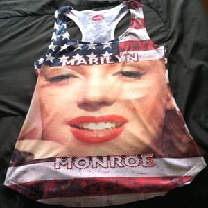 Marilyn Monroe Patriotic Tank Top