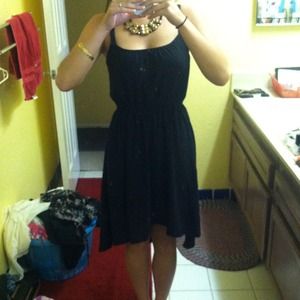 Black High-Low Dress