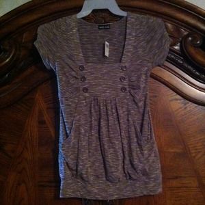 Cute stripped brown summer/spring top