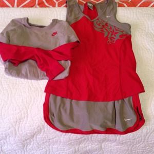 Three piece Nike tennis outfit-Sz small