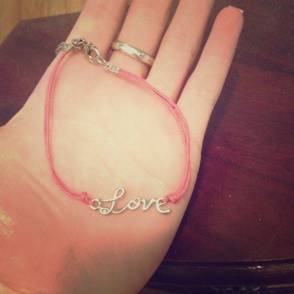 Pink love bracelet