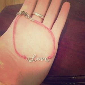 Pink love bracelet