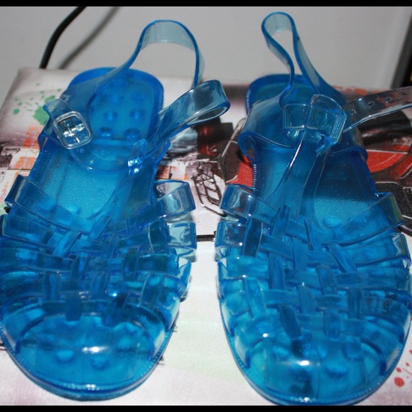 Blue Jelly Shoes (Brand NEW) NWOT