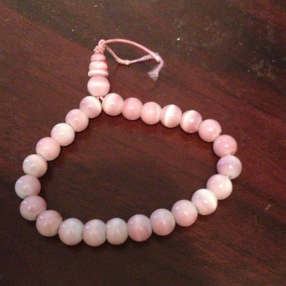 Pink bead bracelet