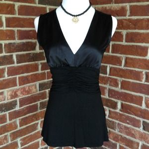 Black v-neck tank from The Limited