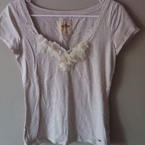 Elegant White V-Neck