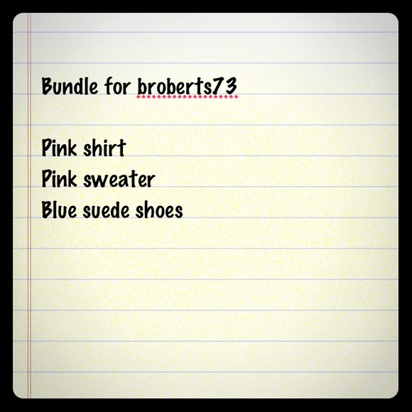 HOLD ✋ BUNDLE FOR BROBERTS 4 items
