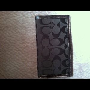 Coach check book holder