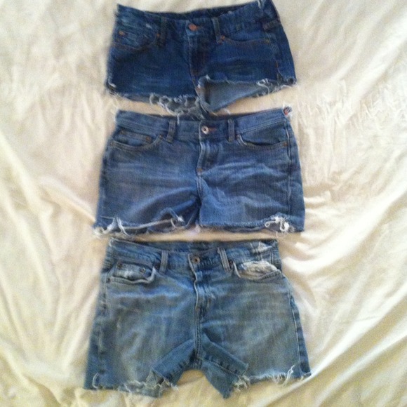 Designer Cut Off Shorts Small (3 pair) - Picture 1 of 4
