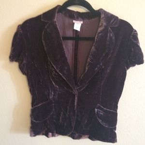Velvet burgundy jacket
