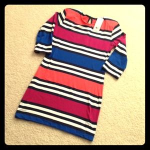 FRENCH CONNECTION STRIPED DRESS