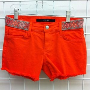 Joe's Jeans Embroidered Waistband Shorts Sz 24