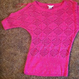 Candies cold shoulder top and silk express skirt