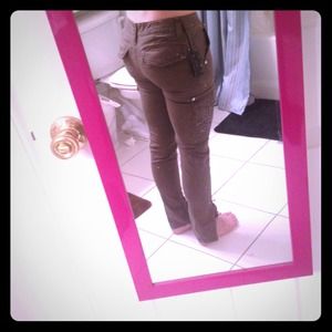 Miss Me Cargo Skinny Leg Women's Brown Pants