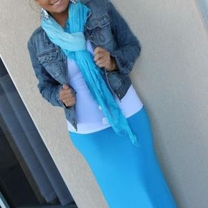 Fold over maxi skirt :)