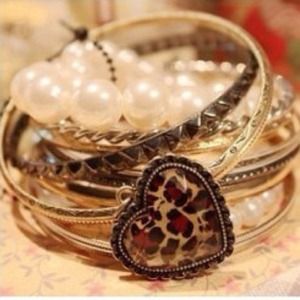 Leopard Bracelet Stacking Set