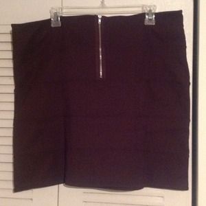 NWOT brown skirt with zipper back REDUCED!!