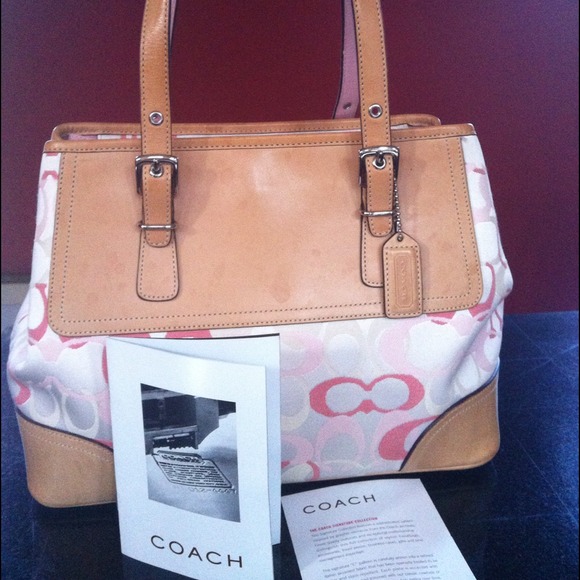 Coach Satchel in Signature logo print - Picture 1 of 4