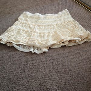 Cream colored skirt