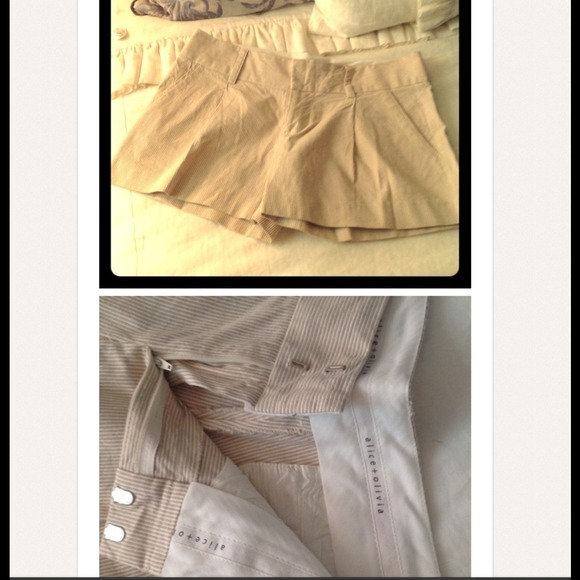 Sold!!! Alice + Olivia Seersucker Shorts Size 6