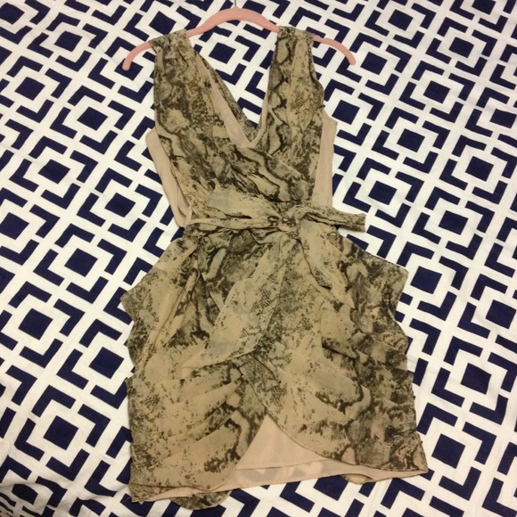 NWT H&M snakeskin print dress