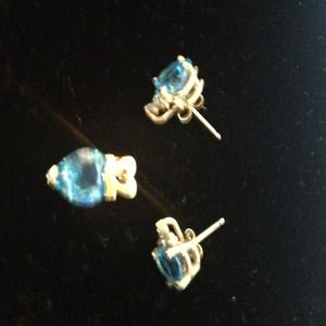 14k gold earrings and charm bundle