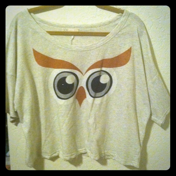 Cute owl face shirt