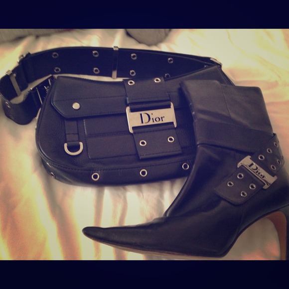 AUTHENTIC Christian Dior Bag & Boots
