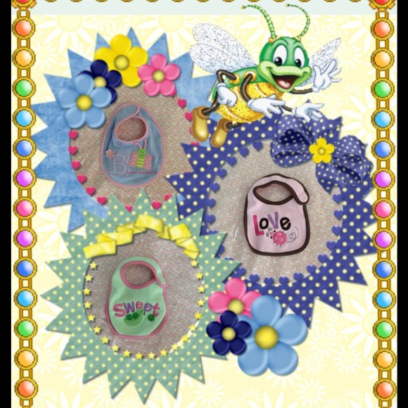 Other - 🔴🔴SOLD🔴🔴🌸 Baby Bibs 🌸