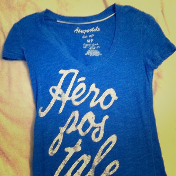 Blue Aeropostale shirt