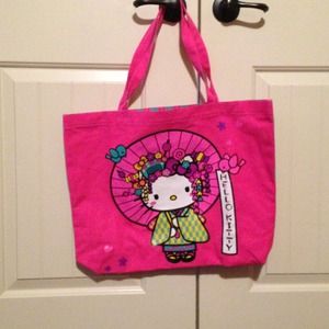 Large Hello Kitty Sanrio Tote Bag