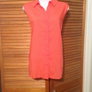 🔴Sold in bundle🔴🌺NWT,Boutique coral/orange  top