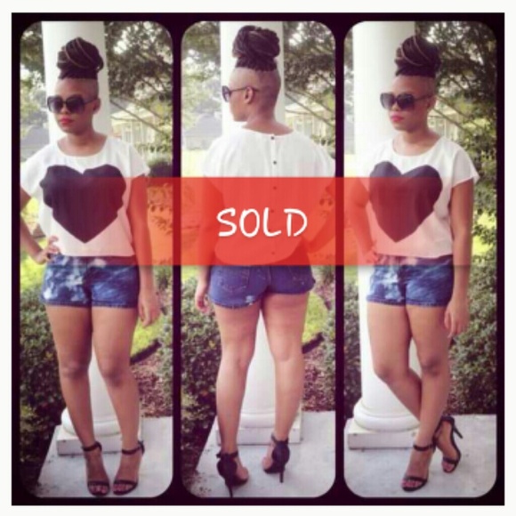 Dark Denim Bleached Shorts