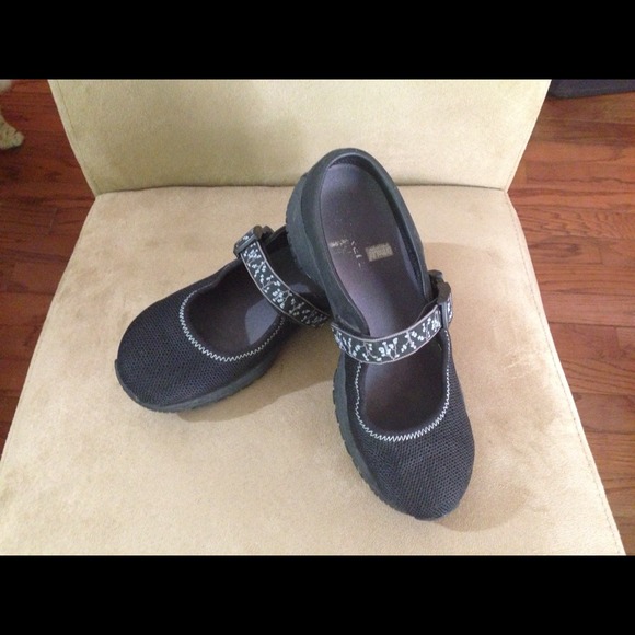 Maryjane style, slightly worn