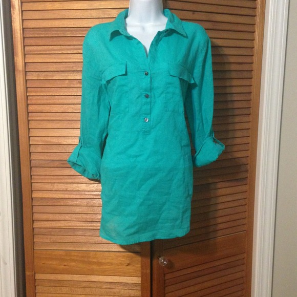 🔴Sold in bundle🔴NWT, 100% Linen long top