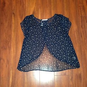 Blue Star printed Chiffon Top