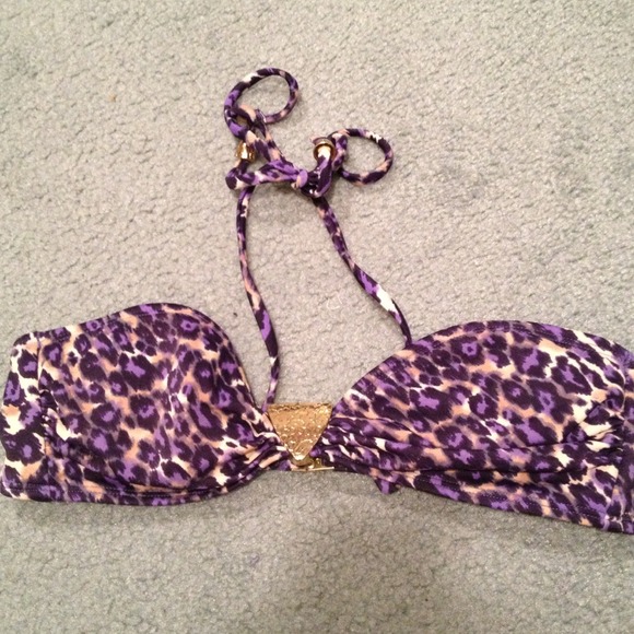 Purple leopard print top - Picture 1 of 2