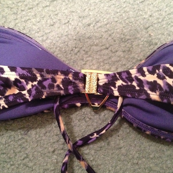 Purple leopard print top - Picture 2 of 2