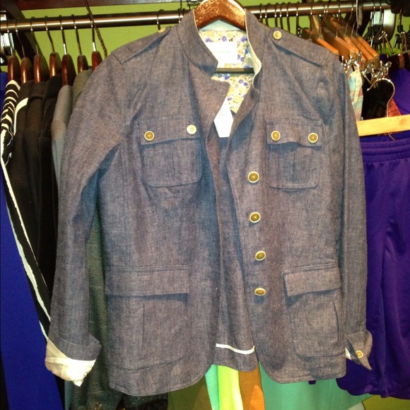 Banana republic denim blazer